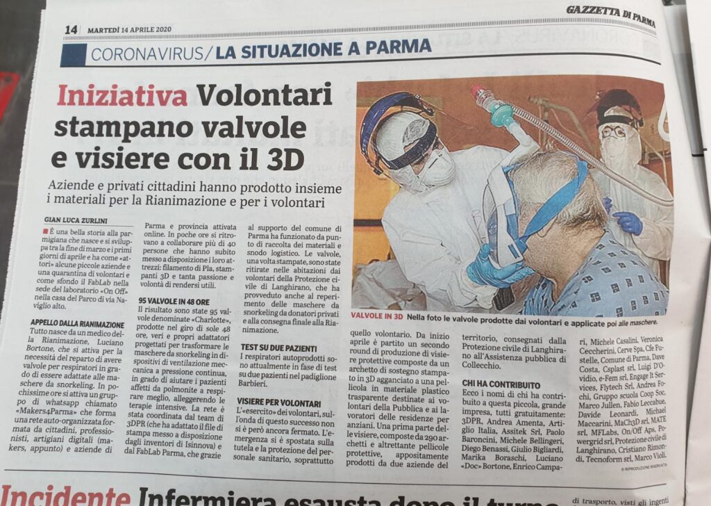 Rassegna Stampa - Gazzetta di Parma 14 Aprile 2020
