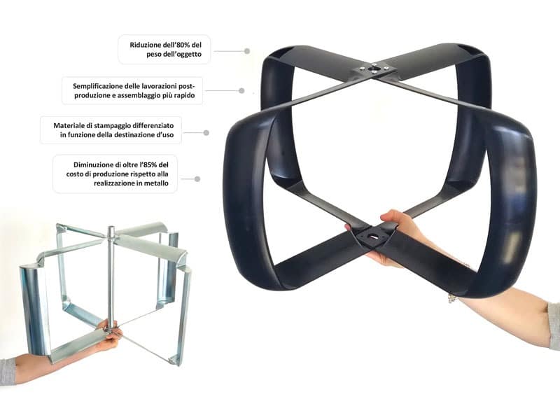 Injection mould construction  for fan for air mixers